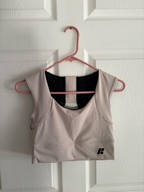 forme power bra size large ecru color